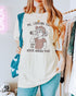 Woman wearing ivory color shirt with 'Me, Looking For Who The Fuck Asked You' graphic design